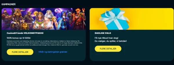 casinoandfriends bonuses page